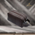 Premium Men’s Genuine Leather Handbag / Toiletry Pouch by Lemberto