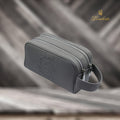 Premium Men’s Genuine Leather Handbag / Toiletry Pouch by Lemberto